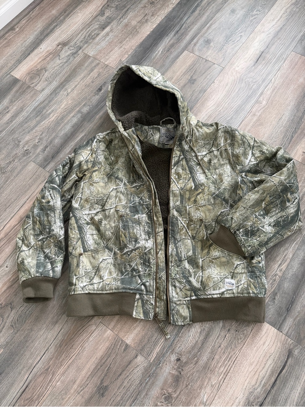 Bass Creek Outfitters Men's Duck Canvas Sherpa Lined Jacket, Size L